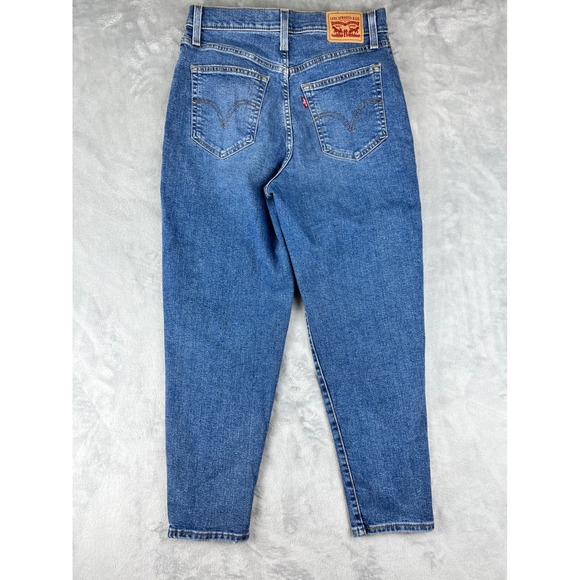 Levi's women's High Waisted Mom Jeans Medium Wash Size 29 - Picture 3 of 8